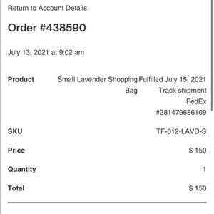 Telfar Receipt